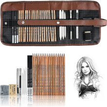Drawing Pencils, Sketch Pencils Art Supplies Kit For Kids Adults, Professional Sketching Art Graphite Charcoal Pencils Set