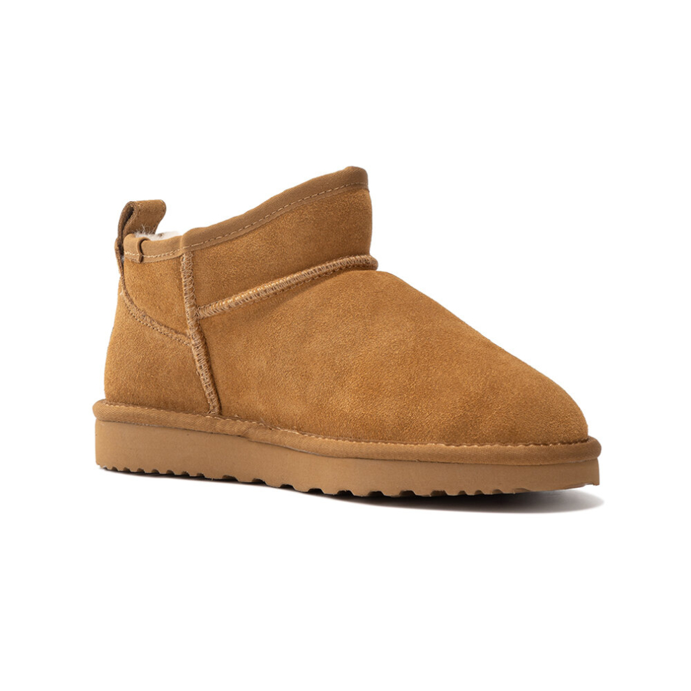 (AIRLIE-CAMEL, UK WOMEN 7/UK MEN 7) Aus Wooli Australia Sheepskin Classic Ultra Mini Boots Airlie