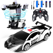 Transformer RC Robot Police Car Toys Remote Control Car Kids Toys Gift