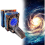 Stargate Bookends, Ornaments, Table Lamps, Gifts, LED Lighted Portal Bookends, Two-Way Galaxy Door, 8