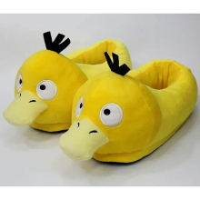 (Psyduck 14, 35-40 shoe size) Pokemon Cotton Slippers Snorlax Pikachu Psyduck Mudkip Charmander Eevee Glacia Umbreon Leafeon Plush Anime Plushie Shoes Gift