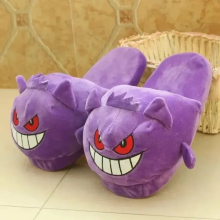 (Gengar 10, 40-44 shoe size) Pokemon Cotton Slippers Snorlax Pikachu Psyduck Mudkip Charmander Eevee Glacia Umbreon Leafeon Plush Anime Plushie Shoes Gift