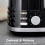 Tower Black 2 Slice Toaster Stainless Steel Variable Browning Control Tower Solitaire 6