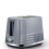 Tower Grey 2 Slice Toaster Stainless Steel Variable Browning Control Tower Solitaire 1