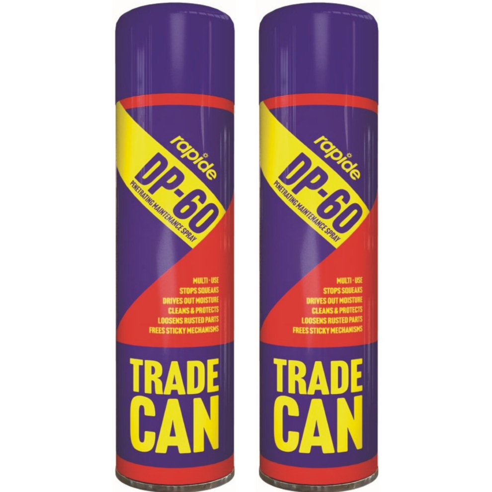 2 x 750ml DP60 Mega Spray Lubricant Maintenance Clean Protect Stop