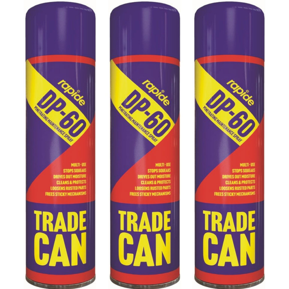 3 x 750ml DP60 Mega Spray Lubricant Maintenance Clean Protect Stop