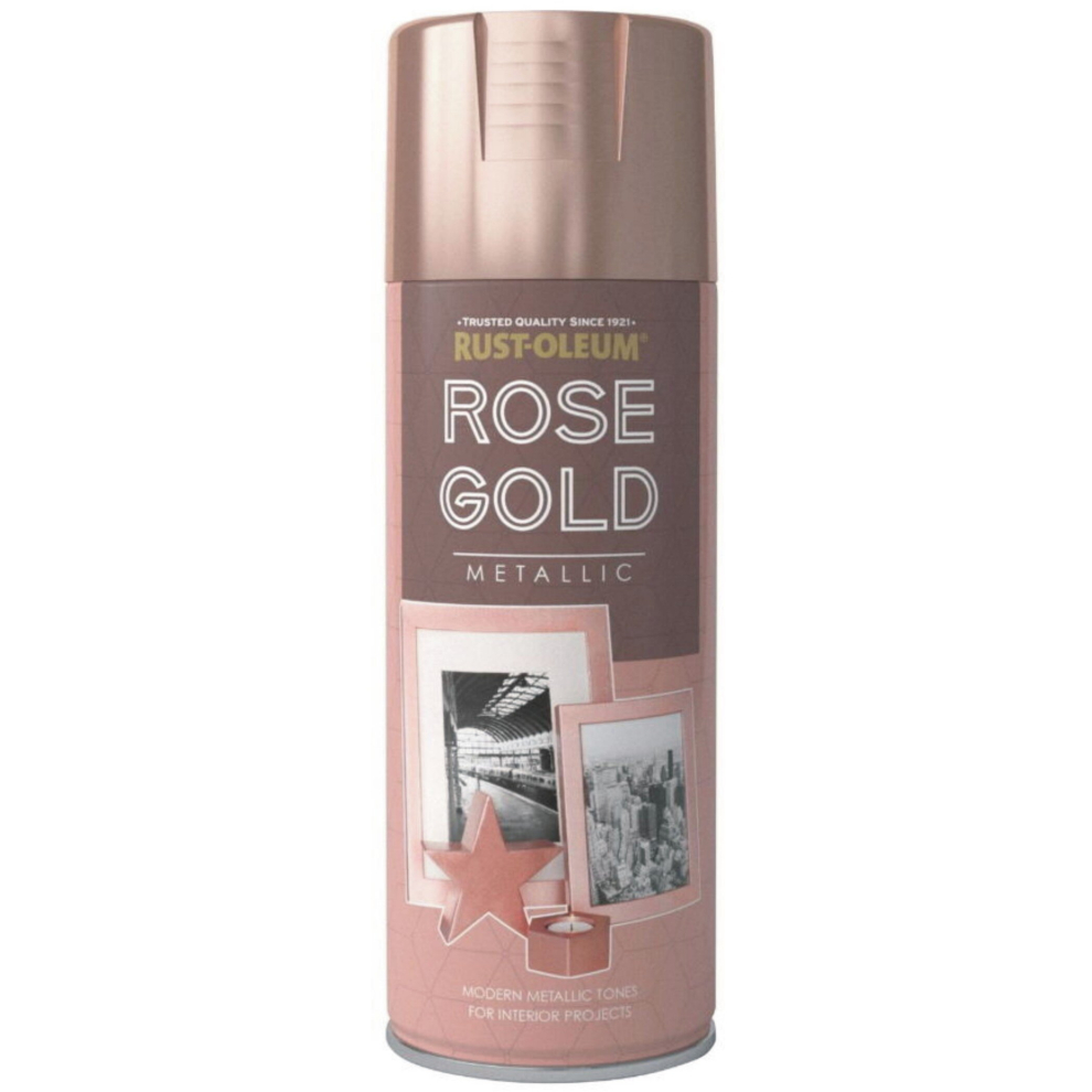 400ml Metallic Rose Gold Rust-Oleum Multi-Purpose Premium Spray Paint