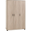 Seconique Oliver 3 Door Wardrobe Light Oak Effect 3