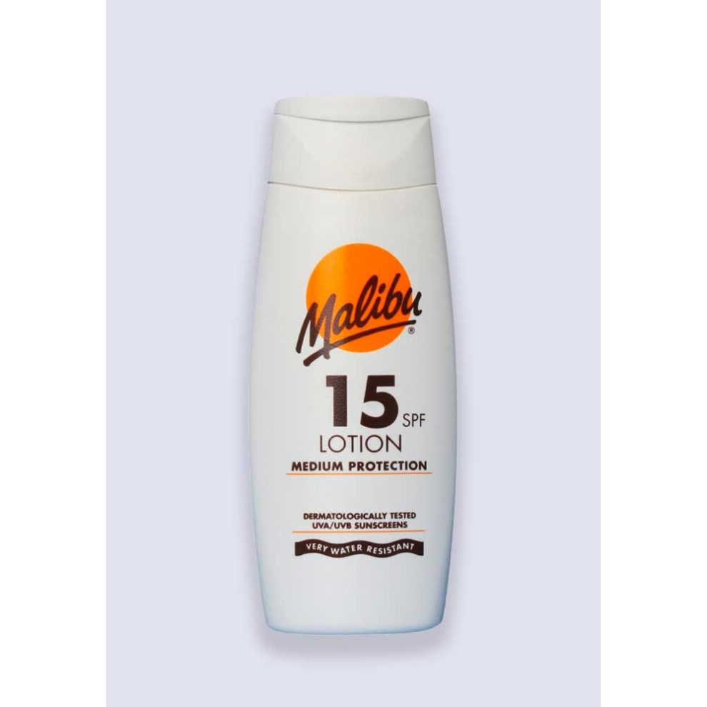 Malibu Sun Lotion SPF 15 Medium Protection Very Water Resistant 200ml