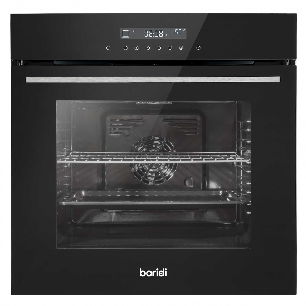 Baridi 60cm Built-In 10 Function Fan Assisted, Electric Oven, Touchscreen, 72L Capacity - DH199