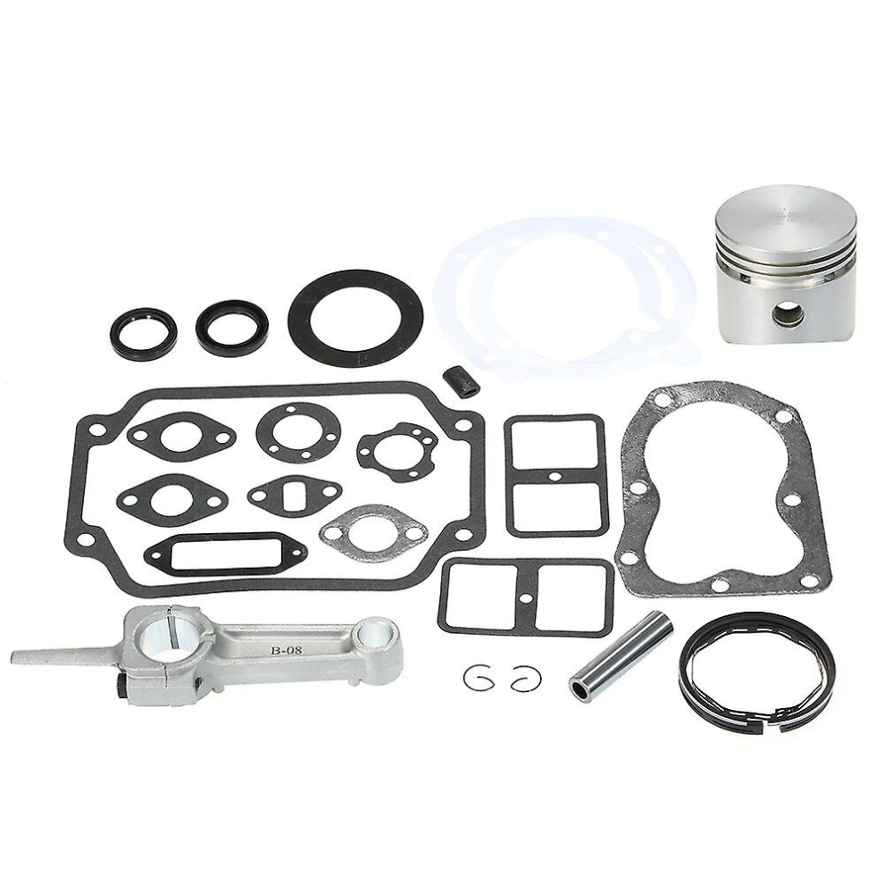 Silver Engine Rebuild Kit Fit For K181 Kohler 8hp M8 W/free Carburetor And Tune Up Gasket Set