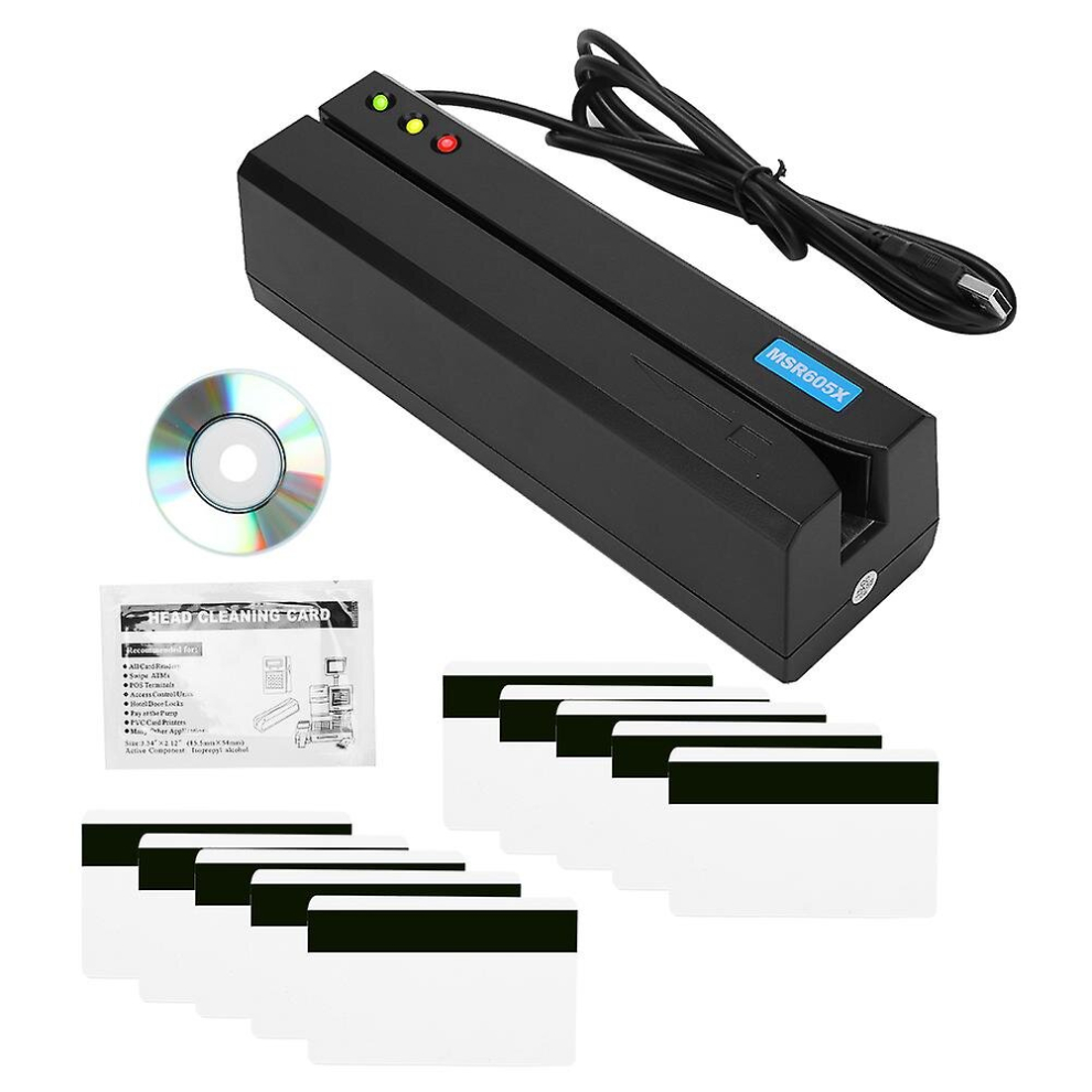 Msr605x Magnetic Strip Card Reader Led Indicator Magstripe Writer 3 Tracks