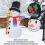1.2m Christmas Yard Decoration Rotating Colorful Lights Inflatable Snowman Model 100-240veu 5