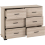 Seconique Oliver 6 Drawer Chest Light Oak Effect 9