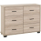 Seconique Oliver 6 Drawer Chest Light Oak Effect 2