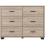 Seconique Oliver 6 Drawer Chest Light Oak Effect 8