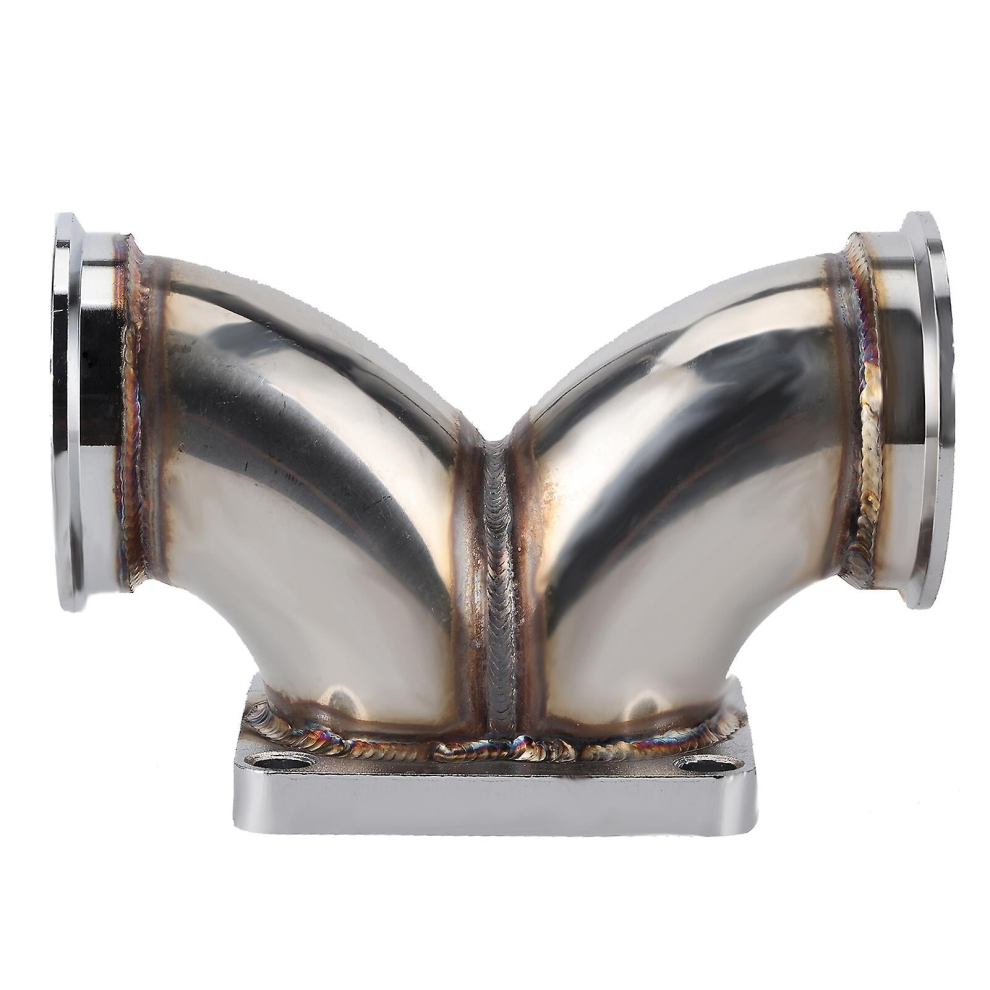 Stainless Steel Exhaust Pipe Adapter T4 Flange To 2.5In Connecter For Most V6 V8 T4 Turbocharger 889610338563