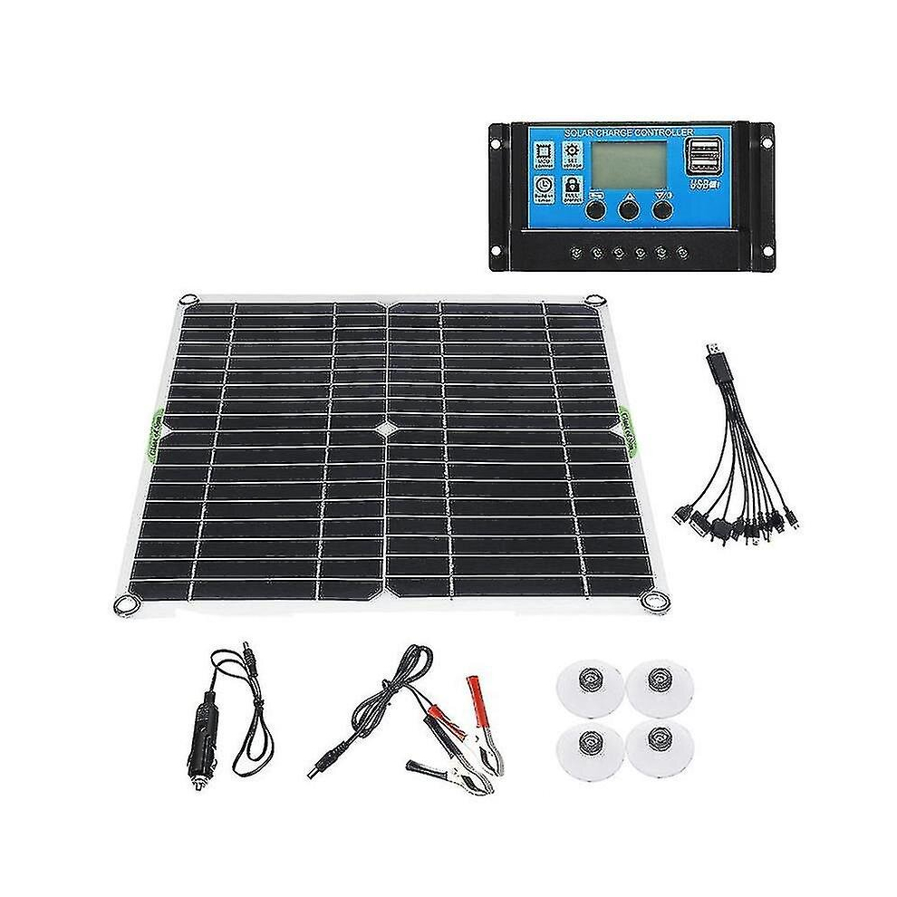 200W Solar Panel Kit 12V Battery Charger With 100A Controller Caravan Boat 889617128037