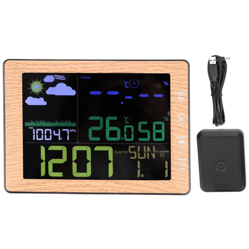 Digital Wireless Weather Station Wifi Color Screen Weather Monitor ...