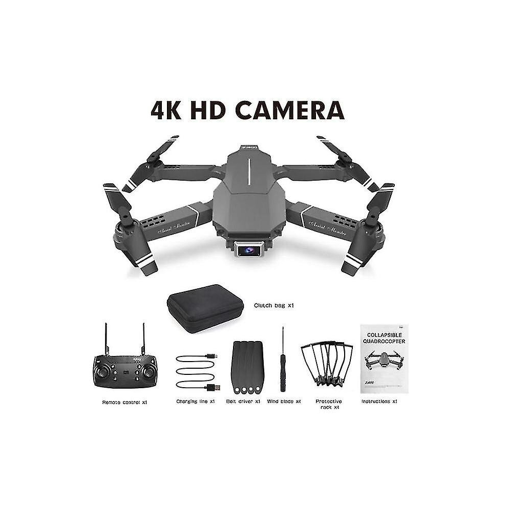 Hcsc Folding Wifi Drone 4K/1080P Hd Professional Camera Aerial Photography Gps Quadcopter Live Video Drone App Control Black