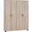 Seconique Oliver 4 Door Wardrobe Light Oak Effect 3