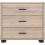 Seconique Oliver 3 Drawer Chest Light Oak Effect 8