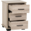 Seconique Oliver 3 Drawer Bedside Light Oak Effect 9