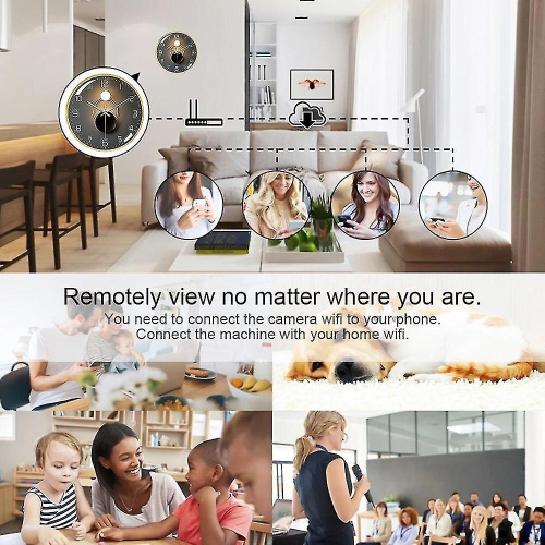Hidden Camera Wall Clock Hd Mini Wifi Camera Night Vision Motion Detection Home Security Surveillanc 2