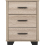 Seconique Oliver 3 Drawer Bedside Light Oak Effect 7