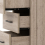 Seconique Oliver 3 Drawer Bedside Light Oak Effect 8