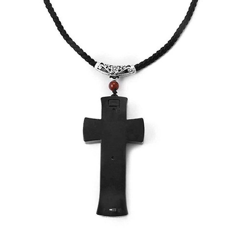 Hidden Camera Cross Necklace - Security Mini Camera For Indoor Security