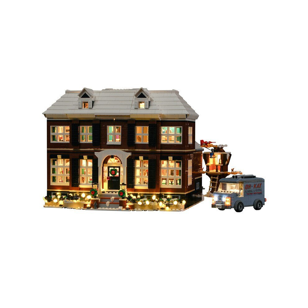 (with light) 2022 3955pcs 21330 Home Alone House Set with figures Model Building Blocks