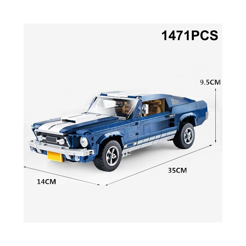 1471PCS Ford Mustang GT Muscle Car Building Blocks 10265 Classic Sports