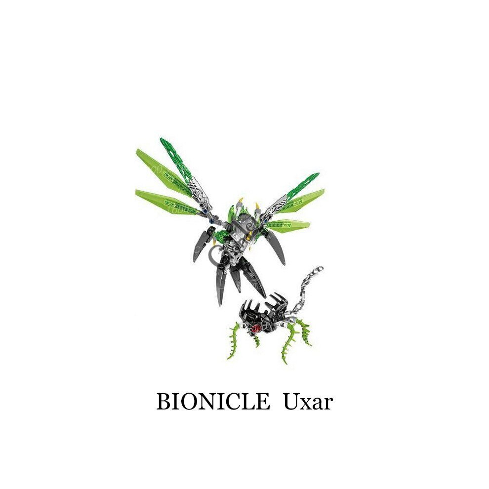 (609-1, No Box) Bionicle Uxar, Terak, Ikir, Akida and Ketar Creature of Jungle, Earth,