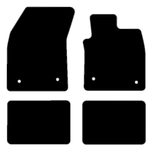 Ford Focus Mk4 Manual 2018 onwards Black Tailored Car Mats Autostyle