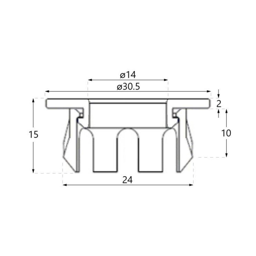 NES Home Nes Home Basin Overflow Ring Replacement Overflow Sink Hole Cover Brushed Brass 2