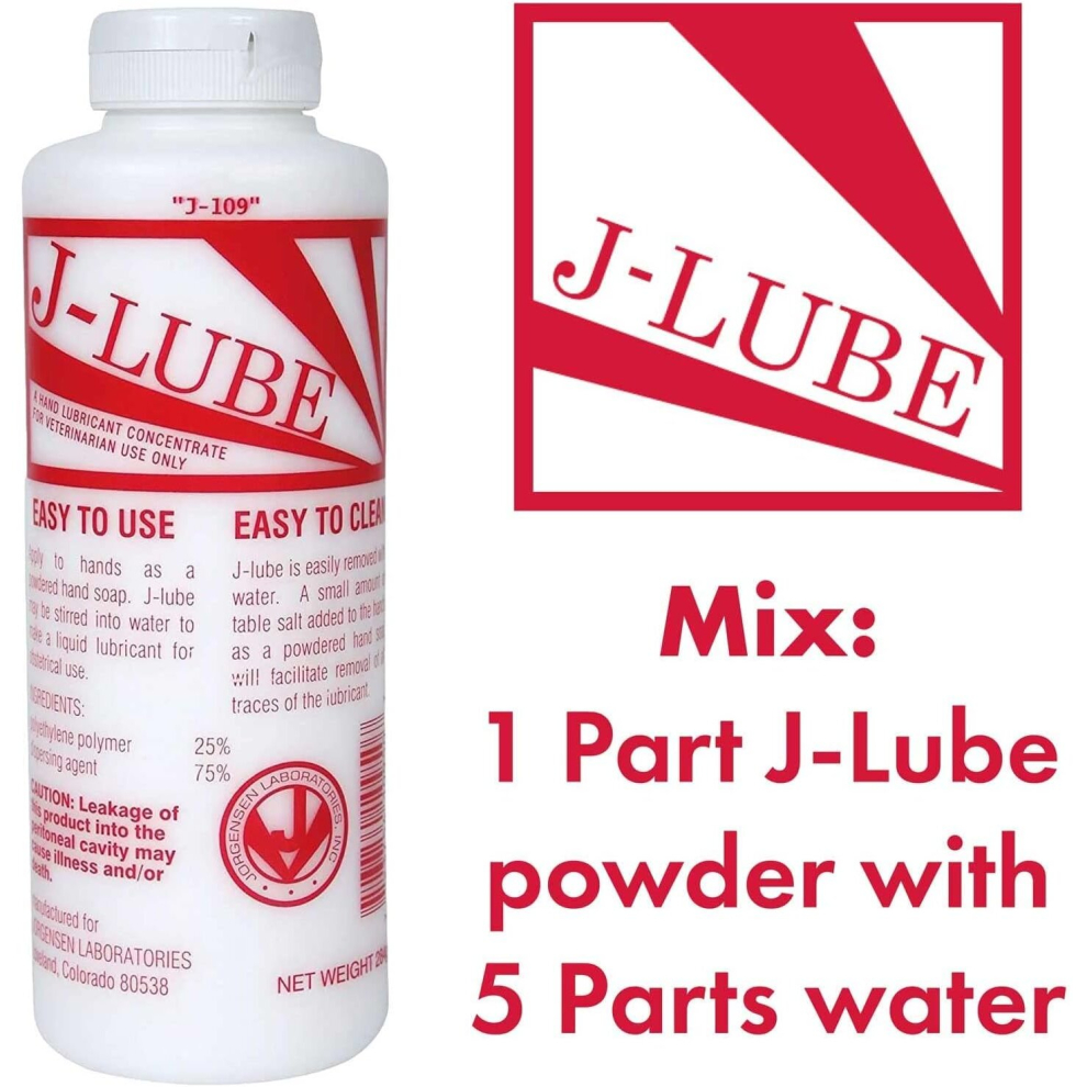 J Lube Powder 284G | Veterinarian Lubricant Water Based For Veterinary Use Only