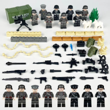 (Style A) Military Soldiers Black SWAT Jeeps Minifigures Toys Fit Lego