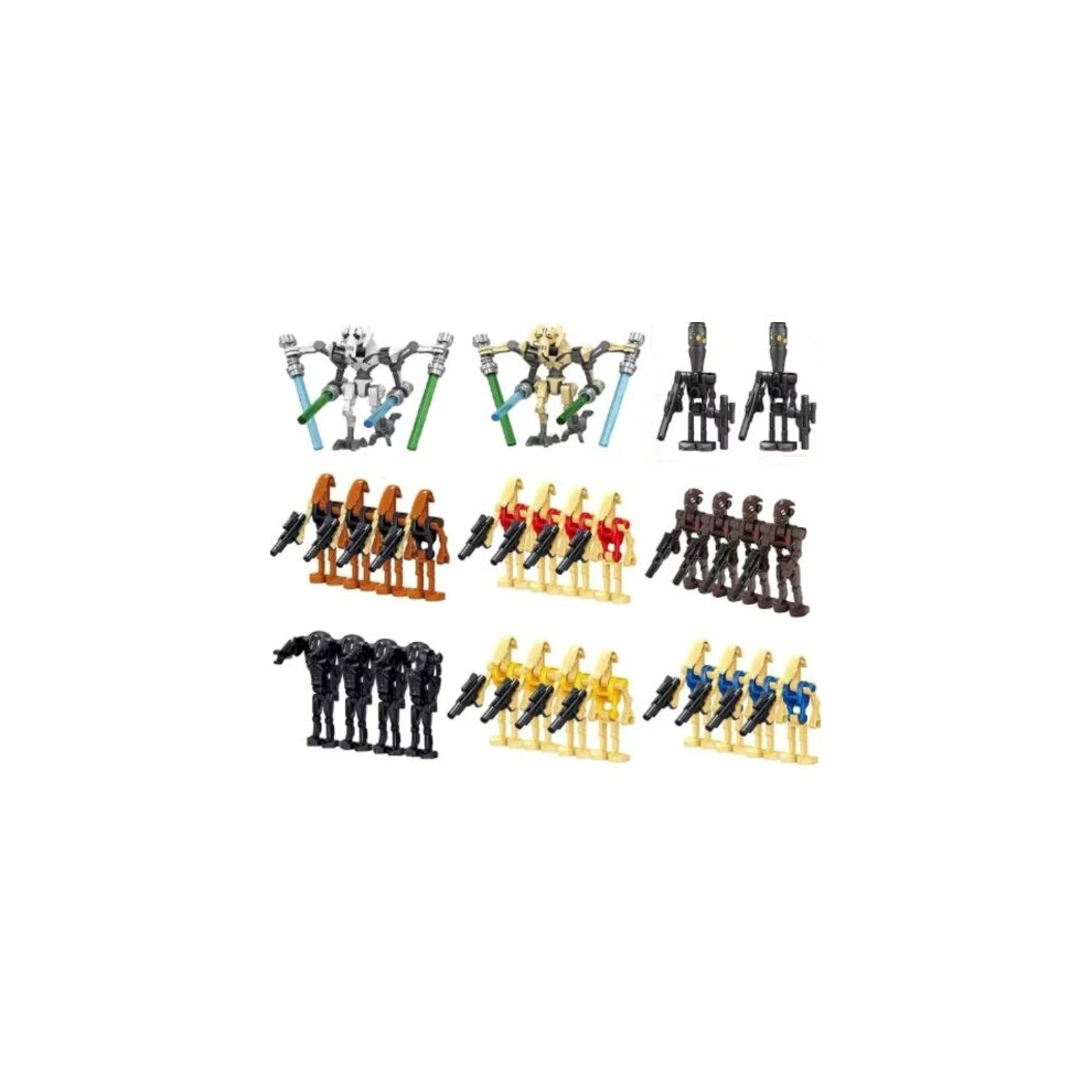 Xurikcoo (Battle Droids H 28Pcs) Star Wars Clone Troopers Minifigures Gift Fit Lego