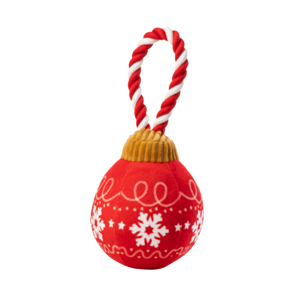 House Of Paws Christmas Bauble Rope Dog Toy