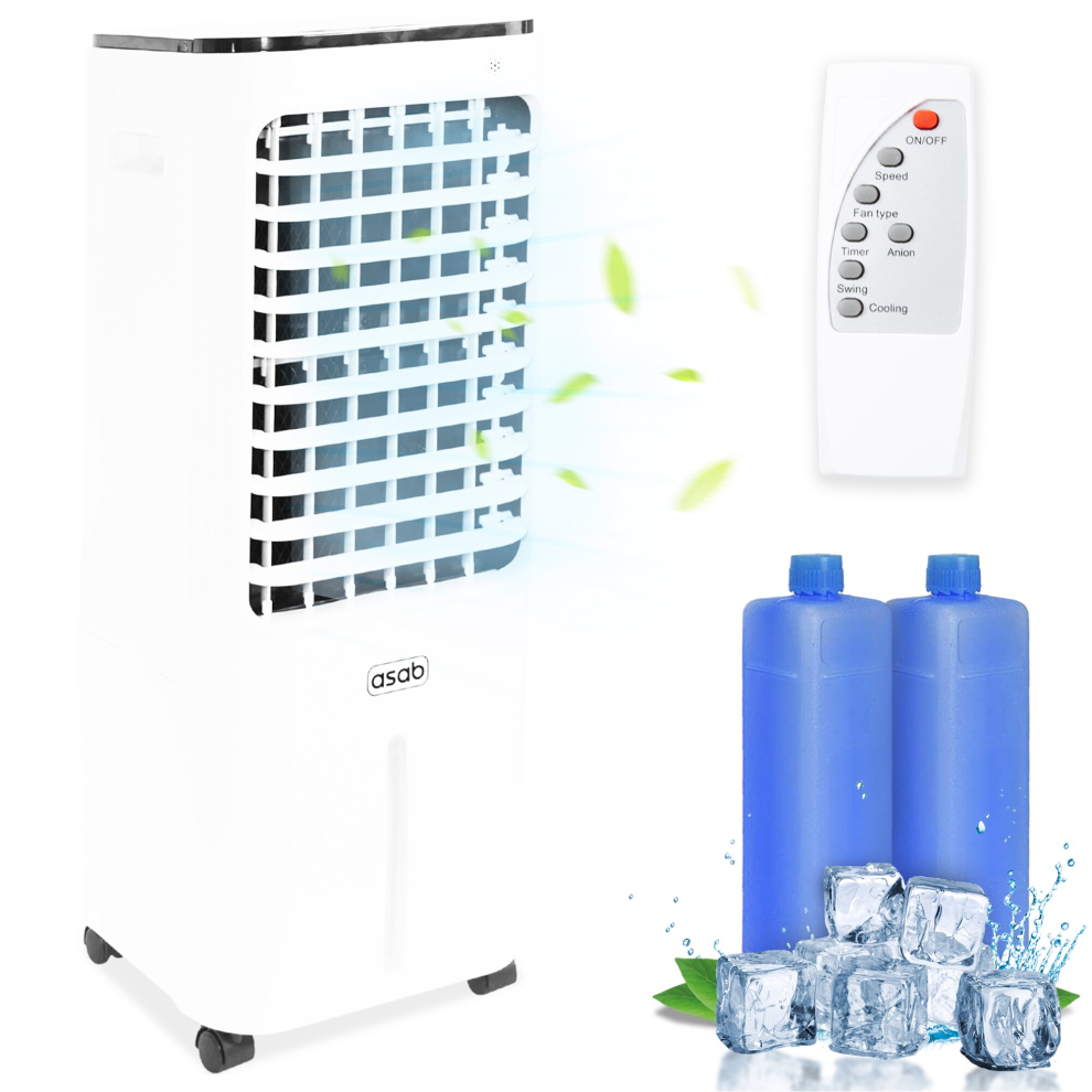 3-in-1 Portable 12L Air Cooler Cooling Fan Remote Control