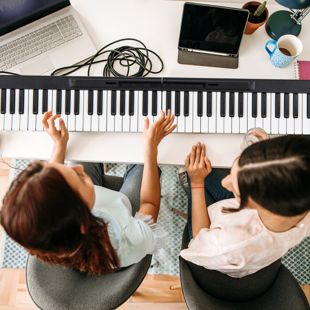 Foldable 88-Key Digital Piano Portable Electric Piano Keyboard Full-Size Keys