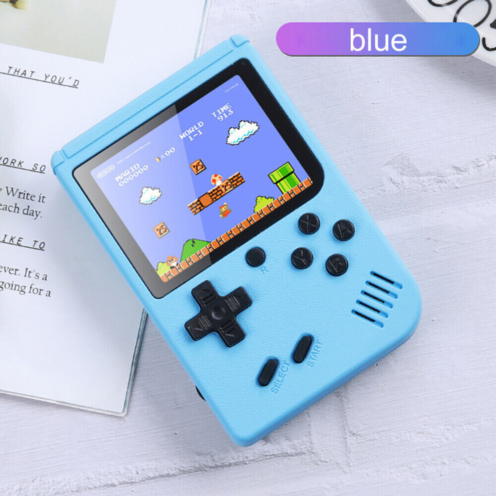 (Blue) Handheld Retro Video Game Console Gameboy Built-in 500 In 1 Classic Games Player