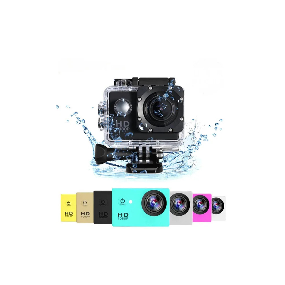 (Black) Ultra HD 1080 Waterproof 2.0"Action Camera