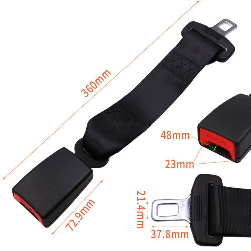 2PCS Universal 14" Car Seat Belt Extender 1