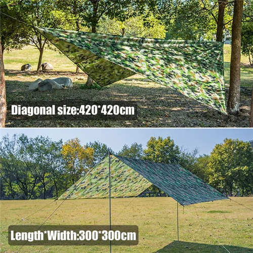 300*300cm Hammock Waterproof Rain Fly Tent Tarp 1
