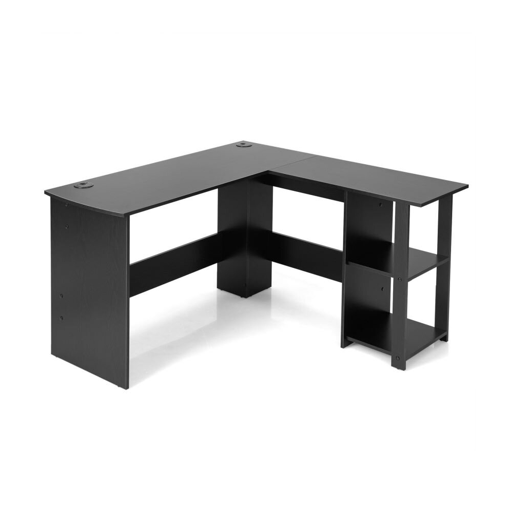 L-Shaped Corner Computer Desk PC Table Writing Desk Workstation Home Office