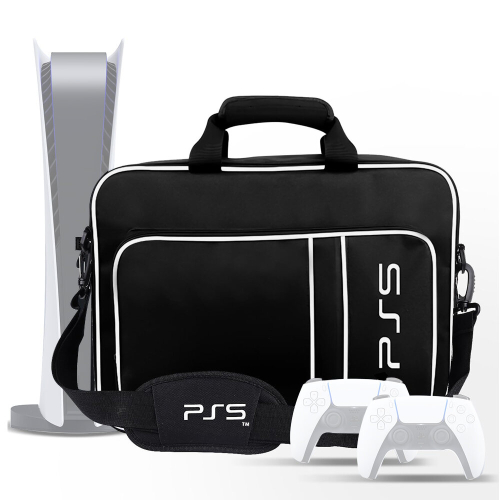 PS5 Storage Bag For PS5 Console and Controllers Accessories with Shoulder Strap