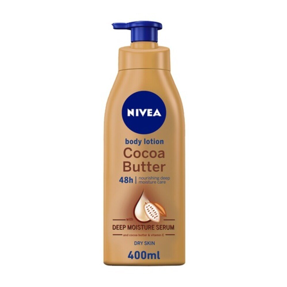 NIVEA Body Lotion Dry Skin Cocoa Butter Vitamin E 400ml