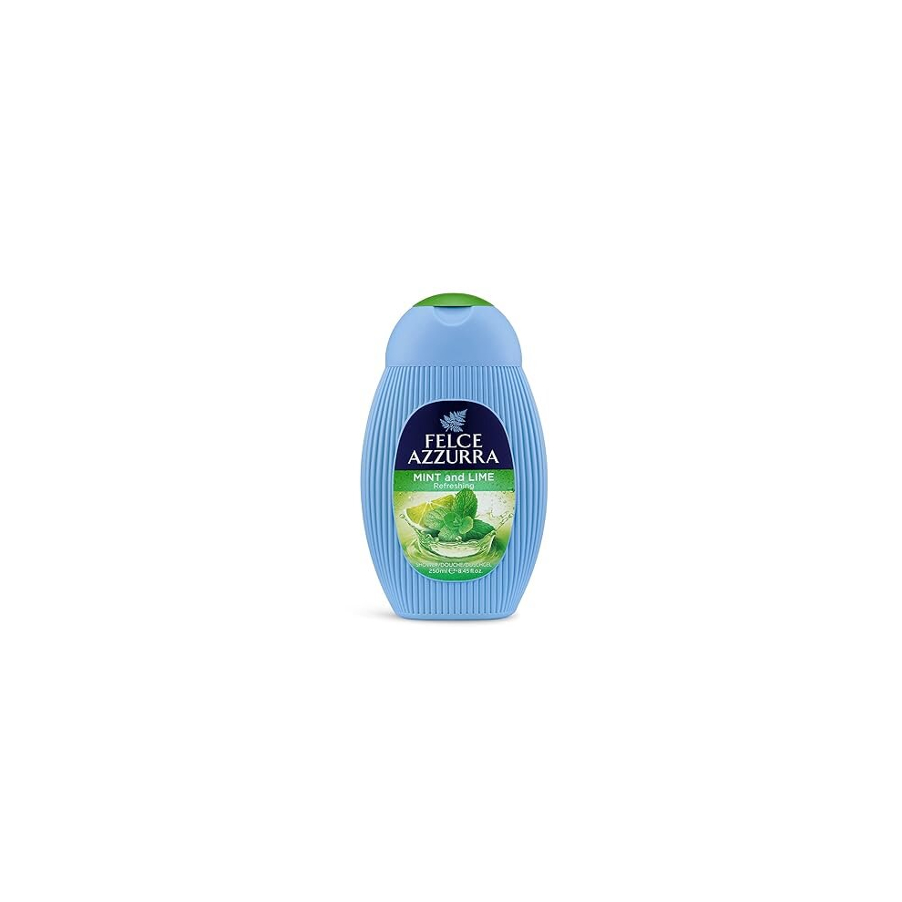 Felce Azzurra Mint And Lime - Refreshing Essence Shower Gel - Blended With Notes Of Musk Petals - Intense Formula Leaves Skin Naturally Moisturized